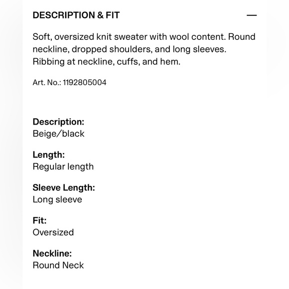 Striped Black and Tan Women's oversized Sweater - Picture 3 of 6